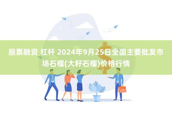 股票融资 杠杆 2024年9月25日全国主要批发市场石榴(大籽石榴)价格行情